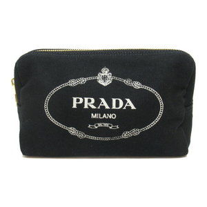 Prada canvas pouch bag black accessories Pouch
